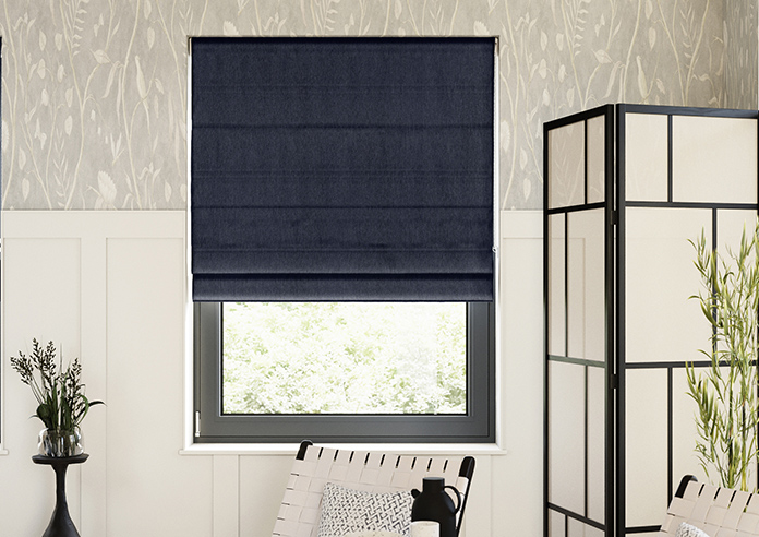 Kent, Navy - Twist&Fit Roman Blind - Image 3
